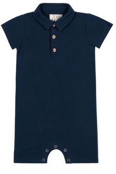 Me & Henry Drift Romper | Black Pique