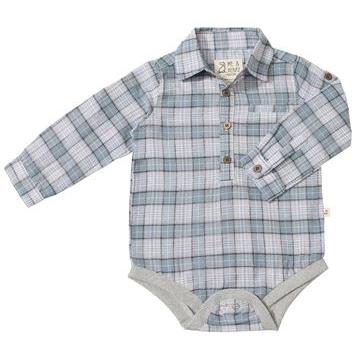 Me & Henry Jasper Woven Onesie