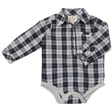 Me & Henry Jasper Woven Onesie