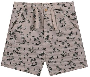 Me & Henry Mahalo Printed Woven Shorts | Beige Island Print