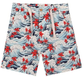 Me & Henry Mahalo Printed Woven Shorts | Hawaiian Waves