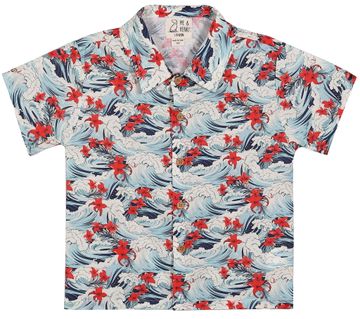 Me & Henry Maui Printed Woven Shirt | Hawaiian Waves