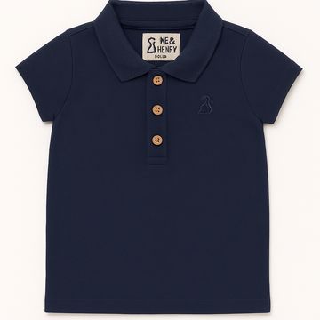 Me & Henry Shipping Polo | Black Pique