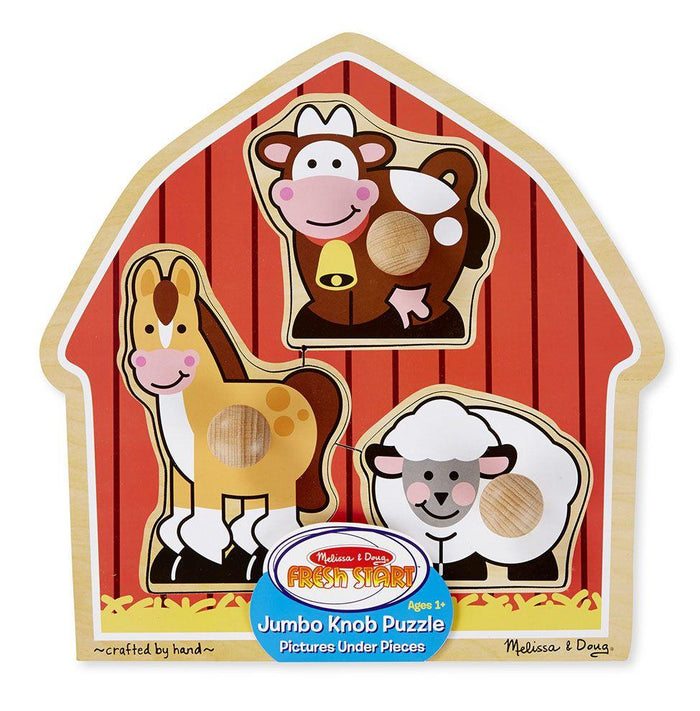 Melissa & Doug Jumbo Knob Puzzle Barnyard Animals