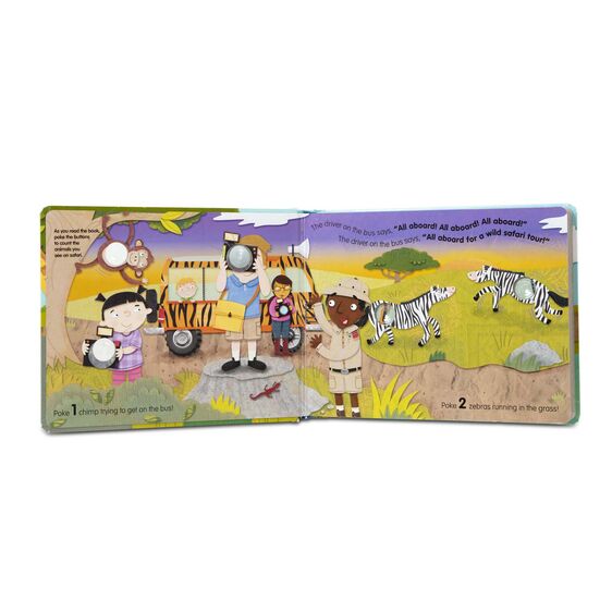 Melissa & Doug Poke-A-Dot Wheels on the Bus Wild Safari