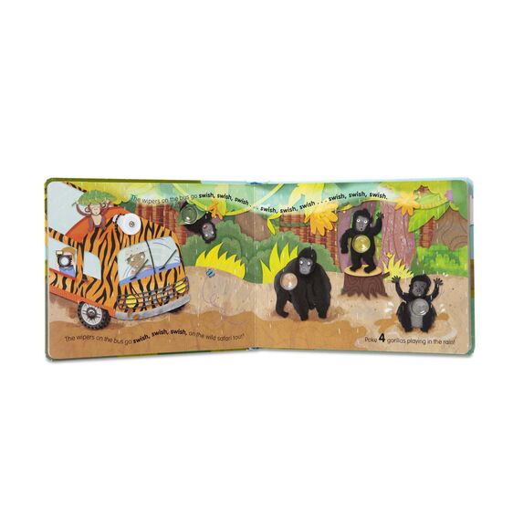 Melissa & Doug Poke-A-Dot Wheels on the Bus Wild Safari