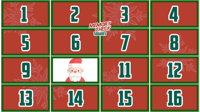 Memory Check Squares: Christmas Edition