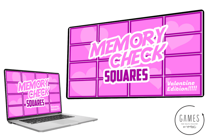 Memory Check Squares: Valentine Edition