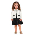 Milon Dress with Coat | Black