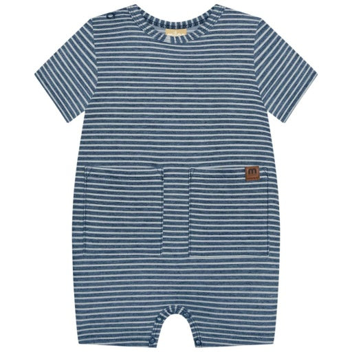 Milon Romper | Solemn Blue