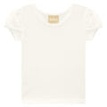 Milon White Short Sleeve Cap T Shirt