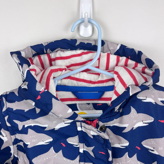 Mini Baby Boden Navy Blue Shark Jacket 3-4