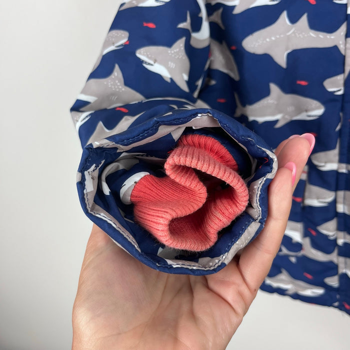 Mini Baby Boden Navy Blue Shark Jacket 3-4