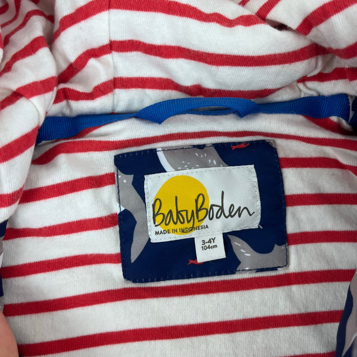 Mini Baby Boden Navy Blue Shark Jacket 3-4