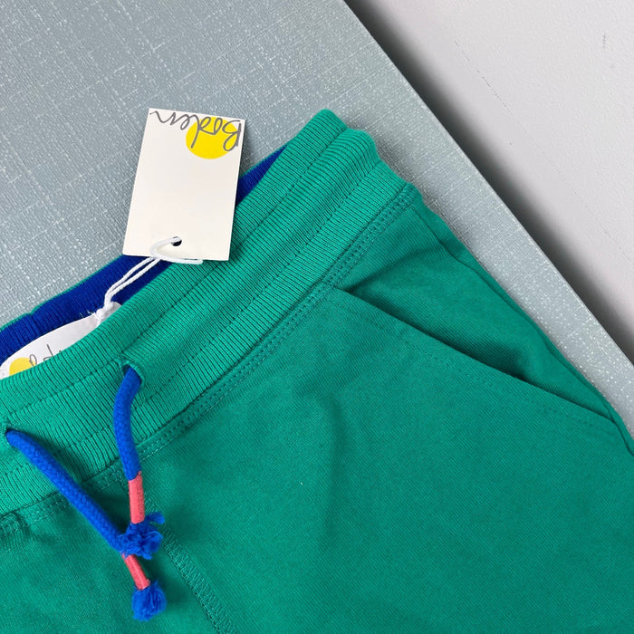 Mini Boden Baggies Shorts Green 7 NWT