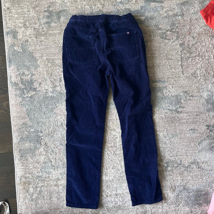 Mini Boden Cozy Corduroy Drawcord Trousers Navy Blue 10