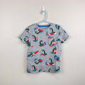 Mini Boden Crocodile Surf Short Sleeve Gray T-Shirt 5-6