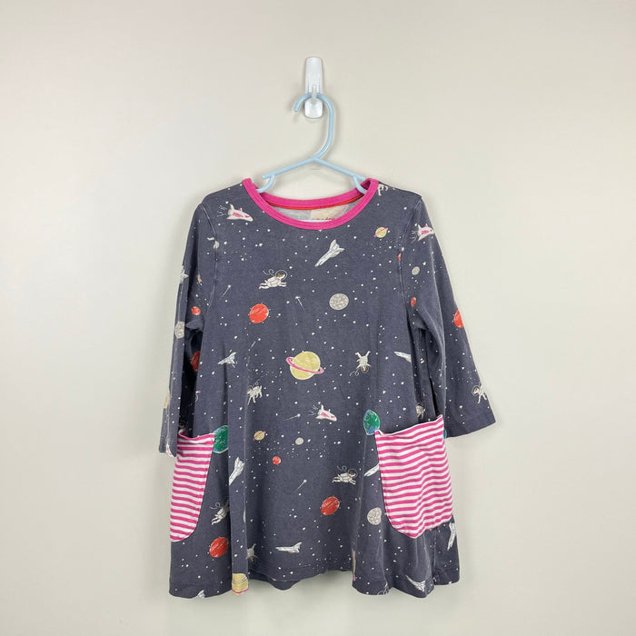 Mini Boden Gray Sprout in Space Tunic 7-8