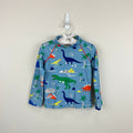 Mini Boden Long Sleeve Blue Dinosaur Rash Guard Swim Top 2-3