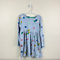 Mini Boden Long Sleeve Polka Dot Jersey Dress 7-8