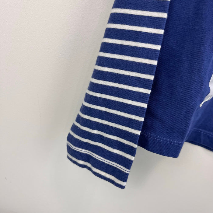 Mini Boden Long Sleeve Scarf Animals Graphic T-Shirt 9-10