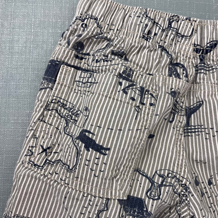Mini Boden Lost Islands Crocodile Cove Drawstring Shorts 8