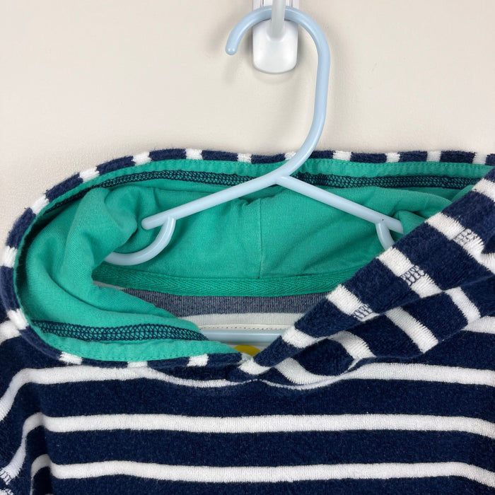 Mini Boden Navy & White Stripe Towelling Throw-On 5-6