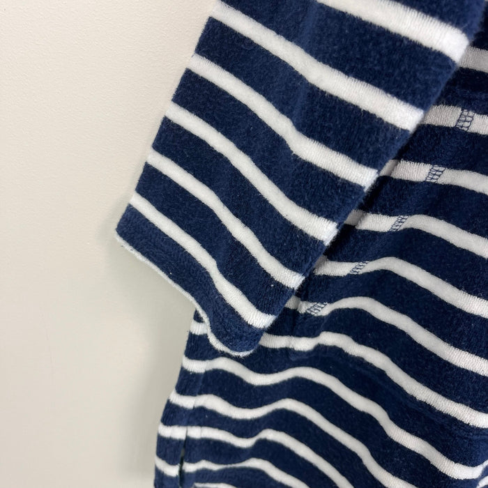 Mini Boden Navy & White Stripe Towelling Throw-On 5-6