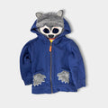 Mini Boden Novelty Hoodie Starboard Blue Wolf 3-4