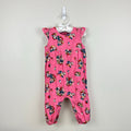Mini Boden Pink Floral Corduroy Jumpsuit Overalls 12-18 Months