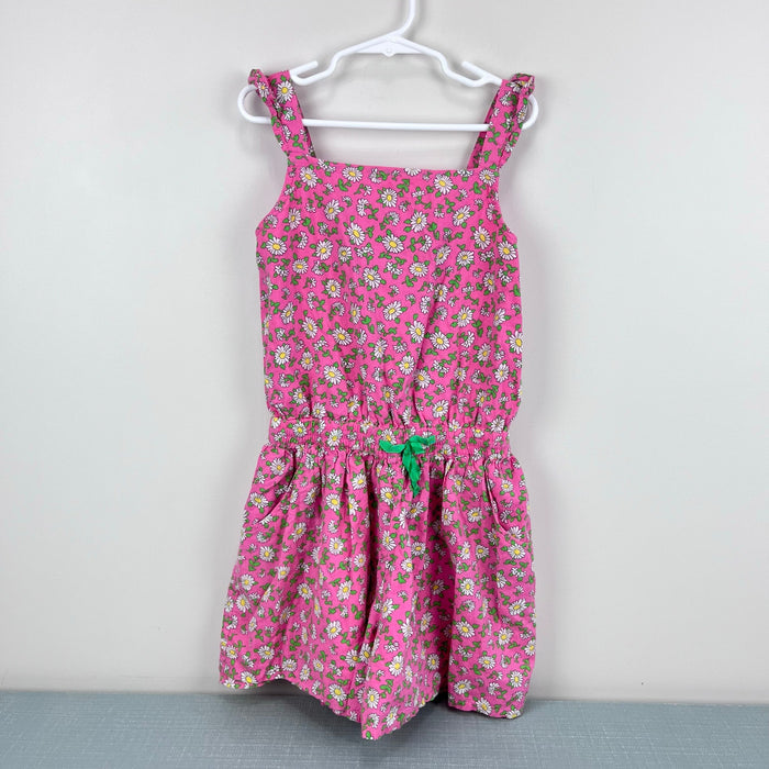 Mini Boden Pink Floral Daisy Romper 10-11