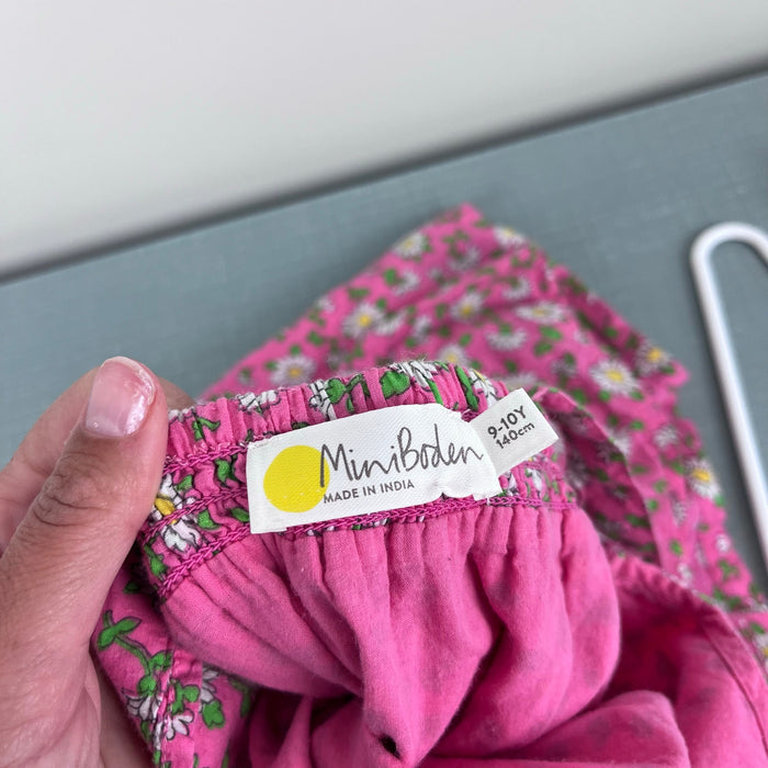 Mini Boden Pink Floral Daisy Romper 10-11