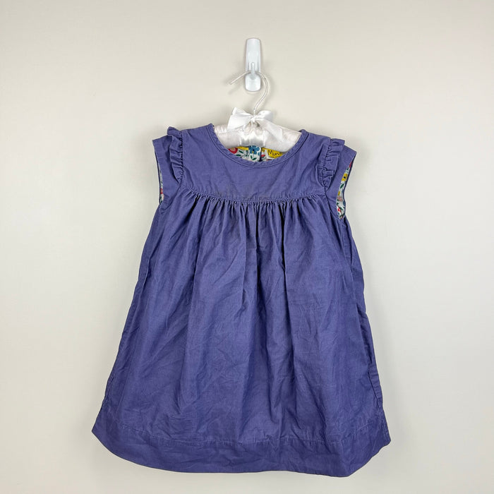 Mini Boden Pretty Cord Dress Purple 2-3