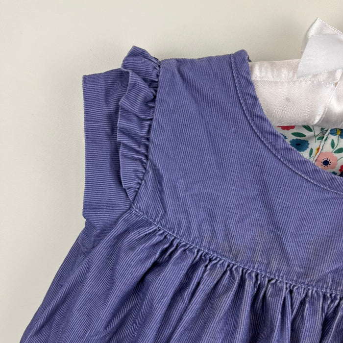 Mini Boden Pretty Cord Dress Purple 2-3