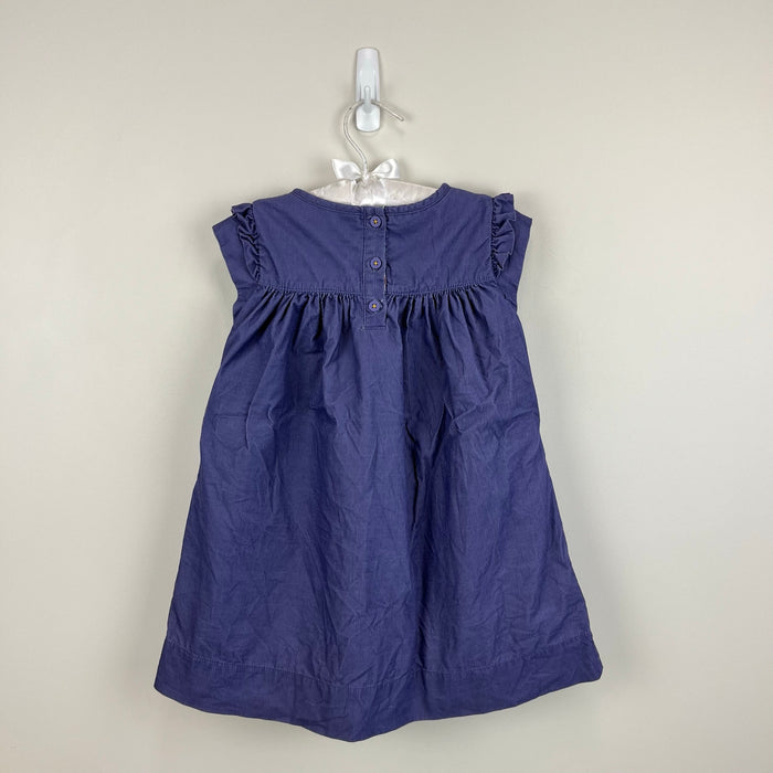 Mini Boden Pretty Cord Dress Purple 2-3