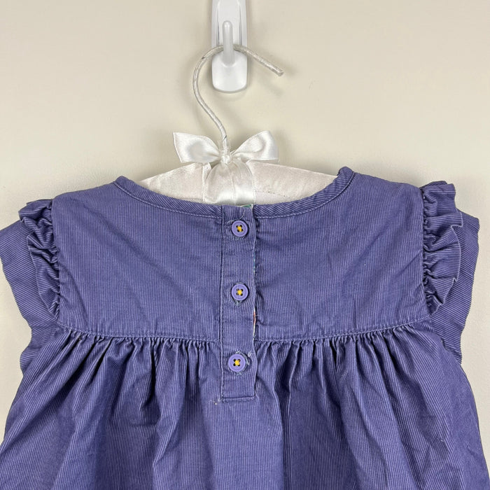 Mini Boden Pretty Cord Dress Purple 2-3