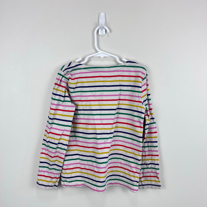 Mini Boden Rainbow Stripe Breton Top 7-8
