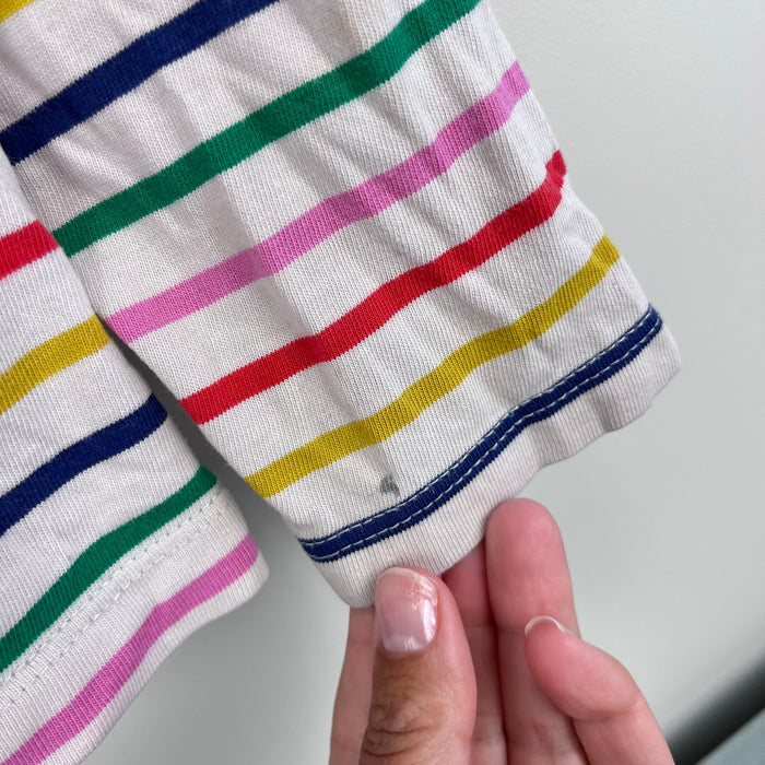 Mini Boden Rainbow Stripe Breton Top 7-8