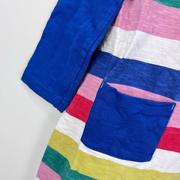 Mini Boden Rainbow Stripe Pocket Dress 8-9