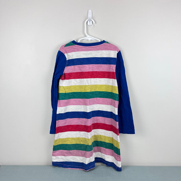 Mini Boden Rainbow Stripe Pocket Dress 8-9