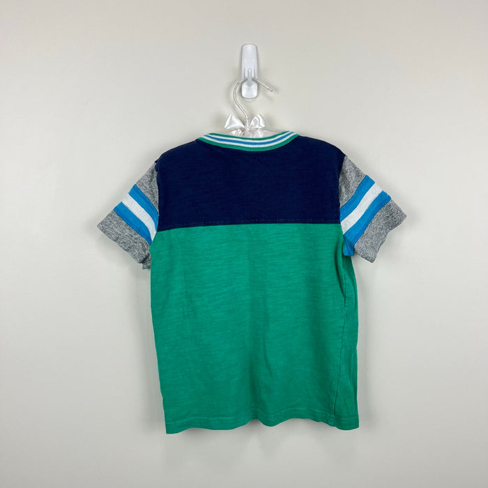 Mini Boden Short Sleeve Color Block T-Shirt 5-6