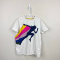 Mini Boden Short Sleeve Graphic T-Shirt Rainbow Run 11-12