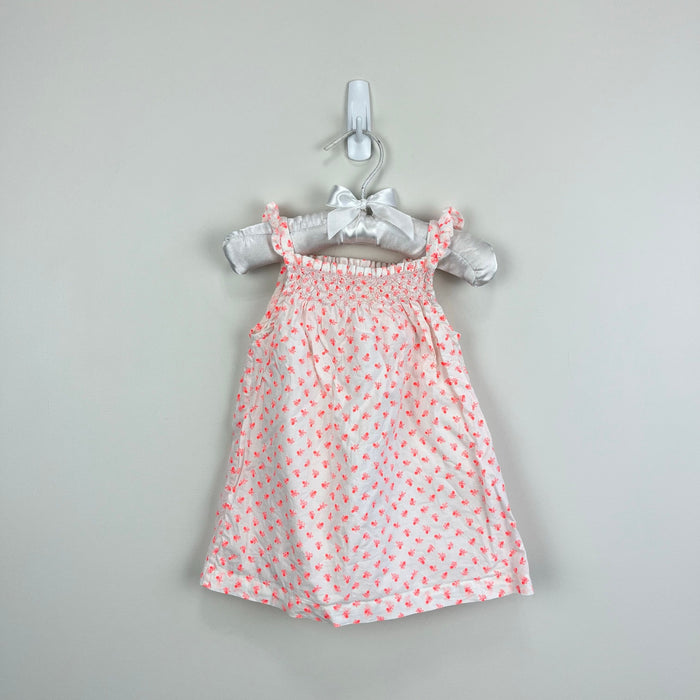 Mini Boden Smocked Ruffle Tank Dress 3-6 Months