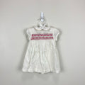 Mini Boden Smocked White Eyelet Dress 3-6 Months