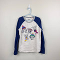 Mini Boden Stitch Logo T-Shirt Oatmeal Marl Dogs 9-10