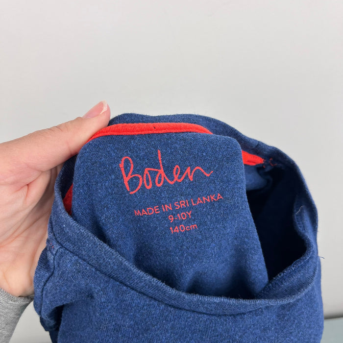 Mini Boden Supersoft Long-Sleeved T-Shirt Navy Blue 9-10