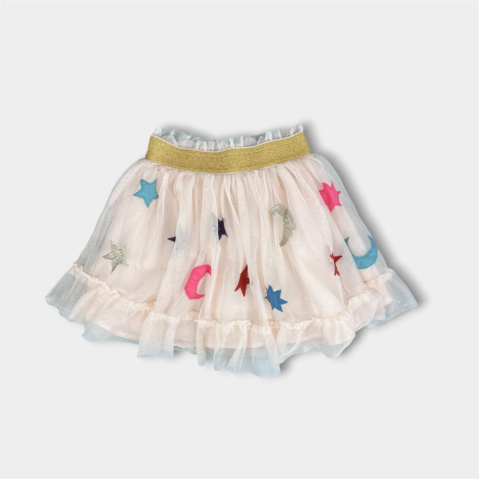 Mini Boden Tulle Applique Skirt Sandpiper Stars 4-5