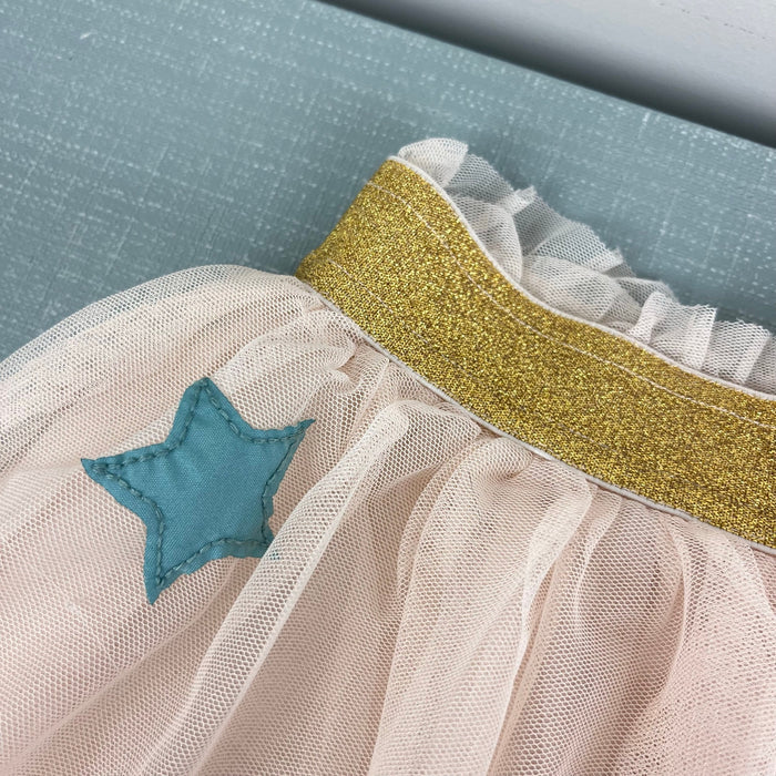 Mini Boden Tulle Applique Skirt Sandpiper Stars 4-5