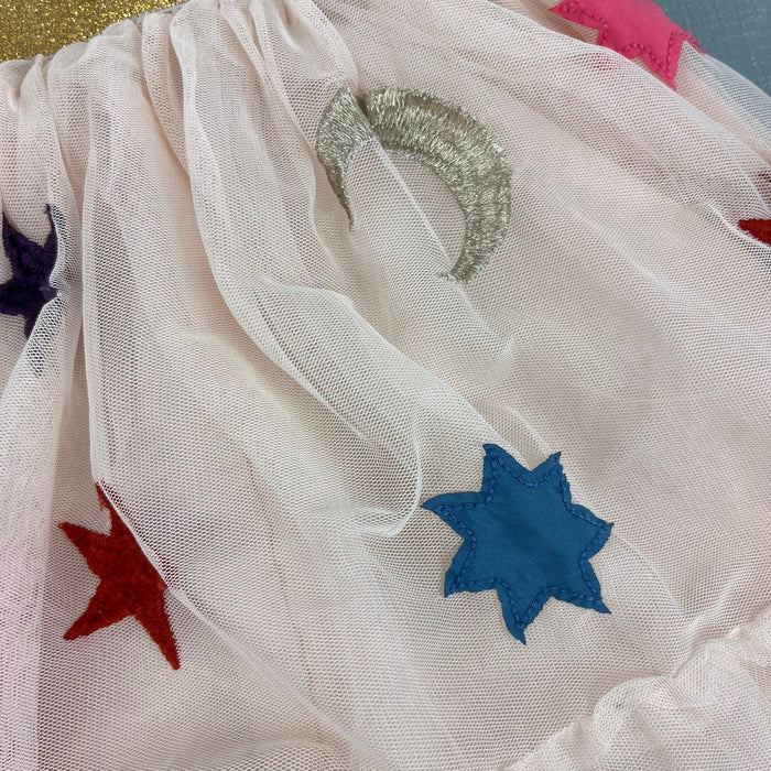 Mini Boden Tulle Applique Skirt Sandpiper Stars 4-5