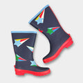 Mini Boden Wellies Rain Boots College Navy Star 31 / US 13